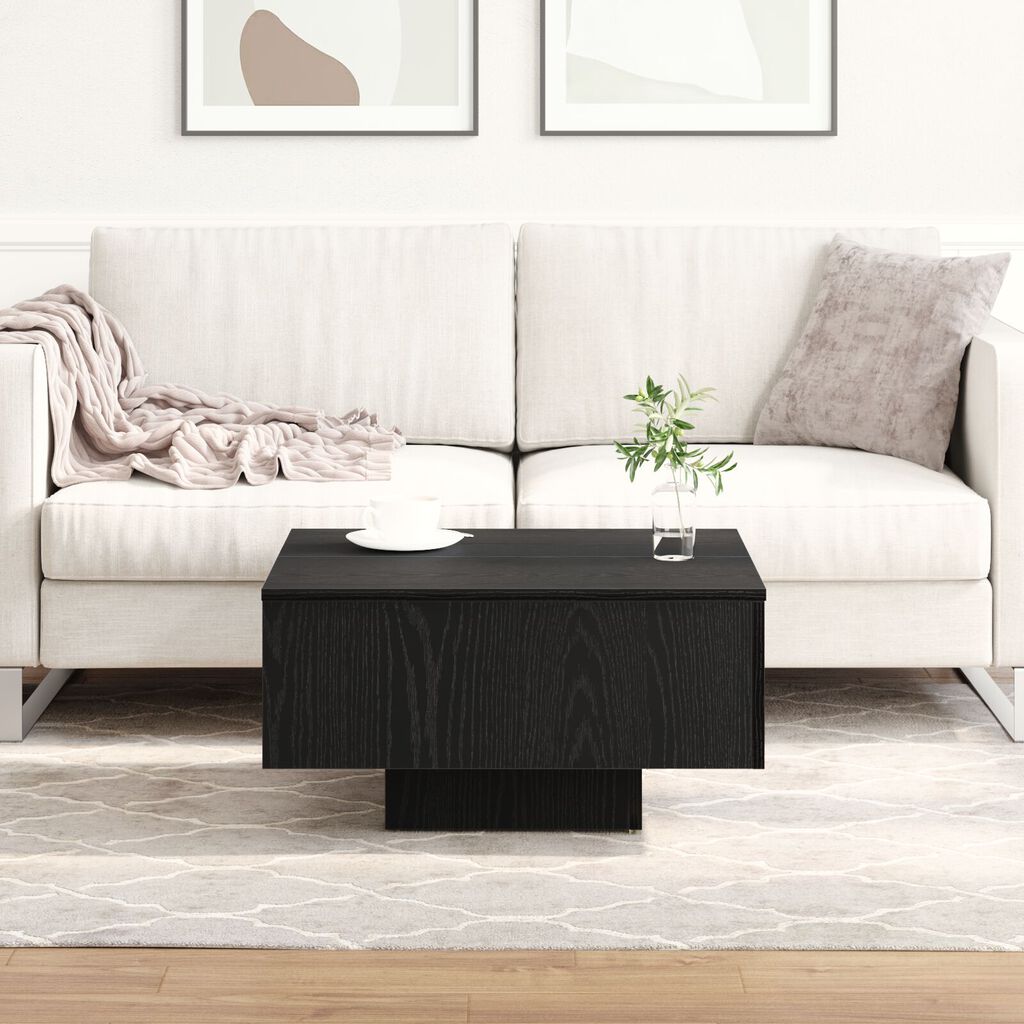 vidaXL Καφέ Τραπέζι Μαύρης Δρυός 60x60x31,5 εκ Φτιαγμένο από Ξύλο