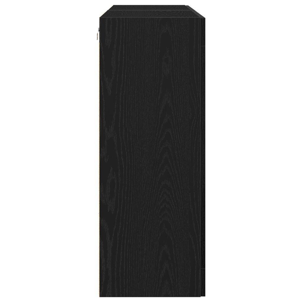 vidaXL Τοίχου Ντουλάπες 2 τεμ Μαύρη Δρυς 69,5x34x90 εκ Επεξεργασμένο Ξύλο