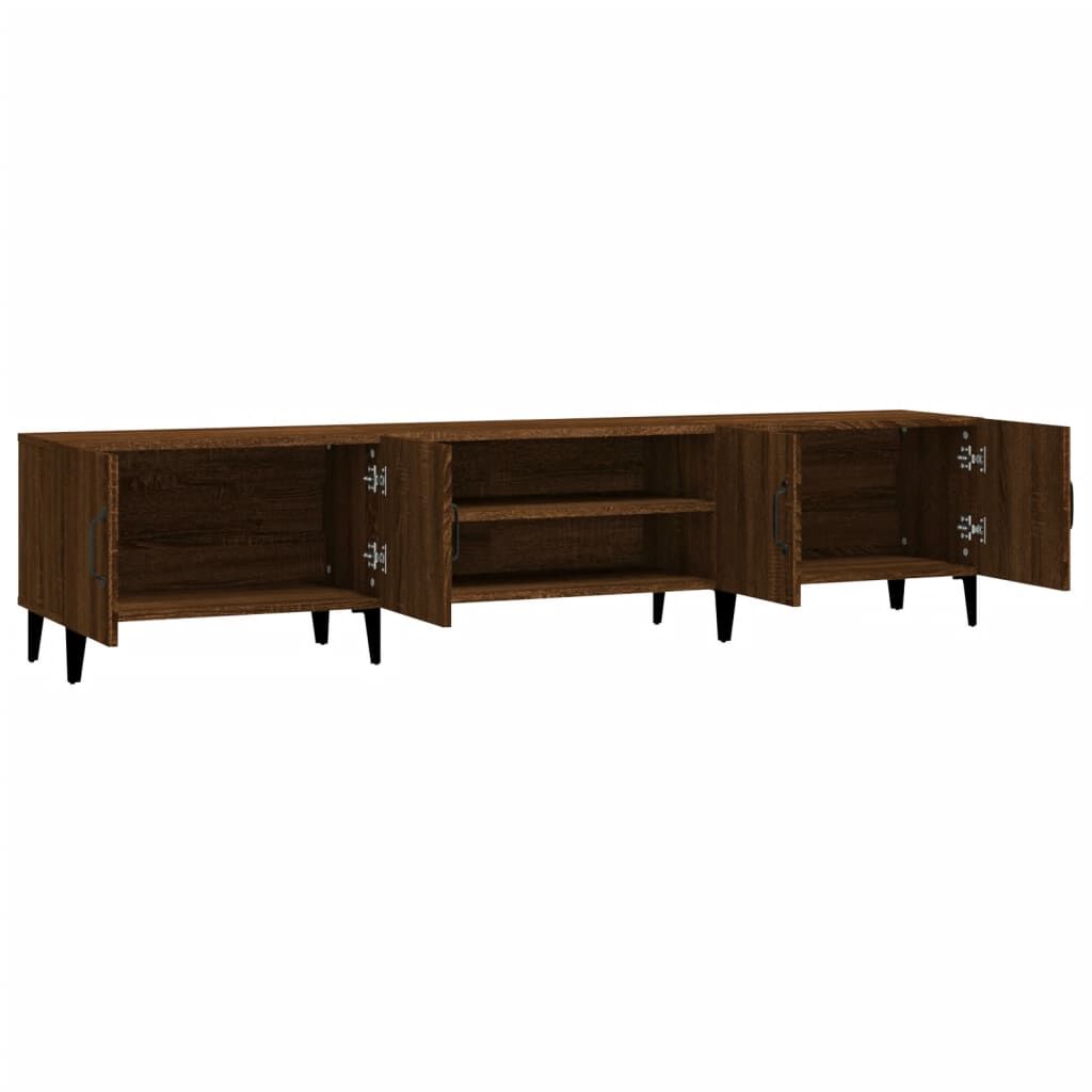 vidaXL Έπιπλο Τηλεόρασης Καφέ Δρυς 180x31,5x40 εκ. Επεξεργασμένο Ξύλο