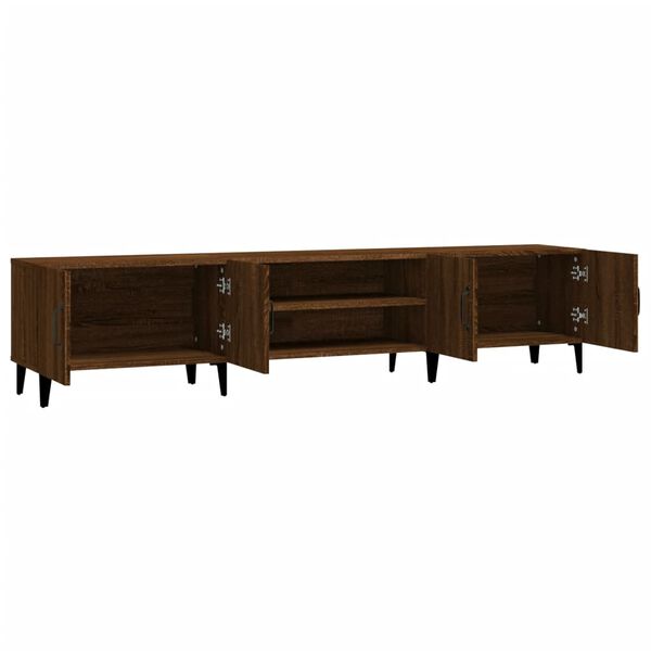 vidaXL Έπιπλο Τηλεόρασης Καφέ Δρυς 180x31,5x40 εκ. Επεξεργασμένο Ξύλο