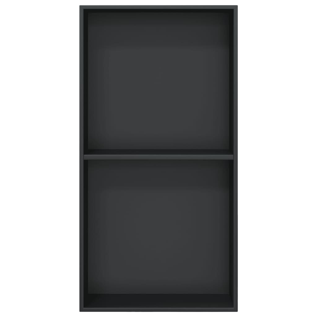 vidaXL Εσοχή Ντους Βουρστ. Μαύρο Ματ 32x62x9 εκ. Αν. Ατσάλι