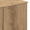 vidaXL Ντουλάπι Μπάνιου με ράφι με πόρτα artisan δρυς 61 x 35 x 64 εκ.