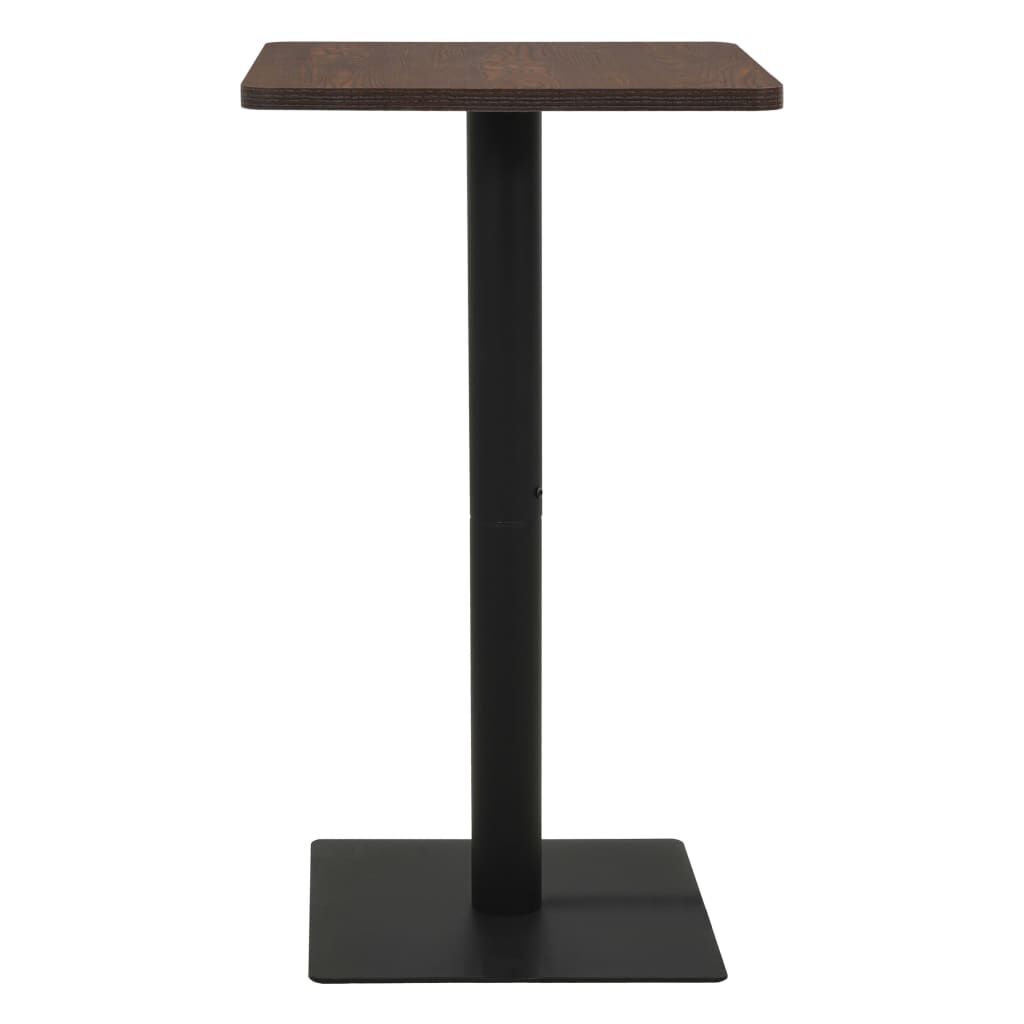 vidaXL Τραπέζι Bistro Σκούρο Σταχτί 50 x 50 x 107 εκ.