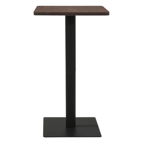 vidaXL Τραπέζι Bistro Σκούρο Σταχτί 50 x 50 x 107 εκ.