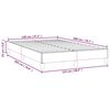 vidaXL Πλαίσιο κρεβατιού χωρίς στρώμα μπλε 120x200cm ύφασμα