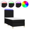 vidaXL &Kappa;&rho;&epsilon;&beta;ά&tau;&iota; Boxspring &mu;&epsilon; &Sigma;&tau;&rho;ώ&mu;&alpha; & LED &Mu;&alpha;ύ&rho;&omicron; 80x200 &epsilon;&kappa;. &Upsilon;&phi;&alpha;&sigma;&mu;ά&tau;&iota;&nu;&omicron;