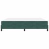 vidaXL Κρεβάτι box spring με στρώμα Σκούρο Πράσινο 200 x 200 cm