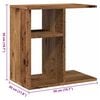 vidaXL Side Table Παλιό ξύλο 50x30x50 cm Κατασκευασμένο ξύλο