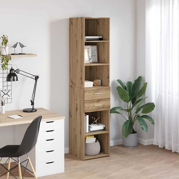 vidaXL Highboard Artisan Oak 40 x 42,5 x 185 &epsilon;&kappa;. &Epsilon;&pi;&epsilon;&xi;&epsilon;&rho;&gamma;&alpha;&sigma;&mu;έ&nu;&omicron; &xi;ύ&lambda;&omicron;