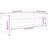 vidaXL Βάση Οθόνης Λευκή 50x27x20 εκ. από Επεξ. Ξύλο