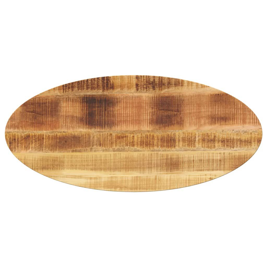 vidaXL Επιφάνεια Τραπεζιού Οβάλ 110x40x2,5 εκ. Μασίφ Ξύλο Μάνγκο