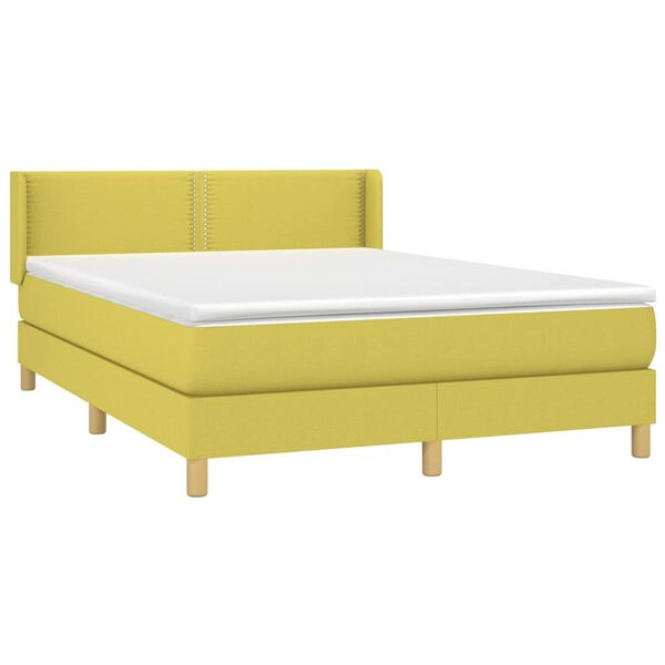 vidaXL &Kappa;&rho;&epsilon;&beta;ά&tau;&iota; Boxspring &mu;&epsilon; &Sigma;&tau;&rho;ώ&mu;&alpha; &Pi;&rho;ά&sigma;&iota;&nu;&omicron; 140x190 &epsilon;&kappa;. &Upsilon;&phi;&alpha;&sigma;&mu;ά&tau;&iota;&nu;&omicron;