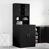 vidaXL Ντουλάπι πλυντηρίου 2 pcs Μαύρη δρυς 70.5 x 71.5 x 181.5 εκ