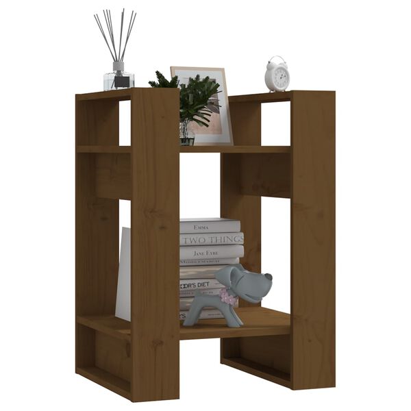 vidaXL Βιβλιοθήκη/Διαχωριστικό Χώρου Μελί 41x35x57 εκ. Μασίφ Πεύκο