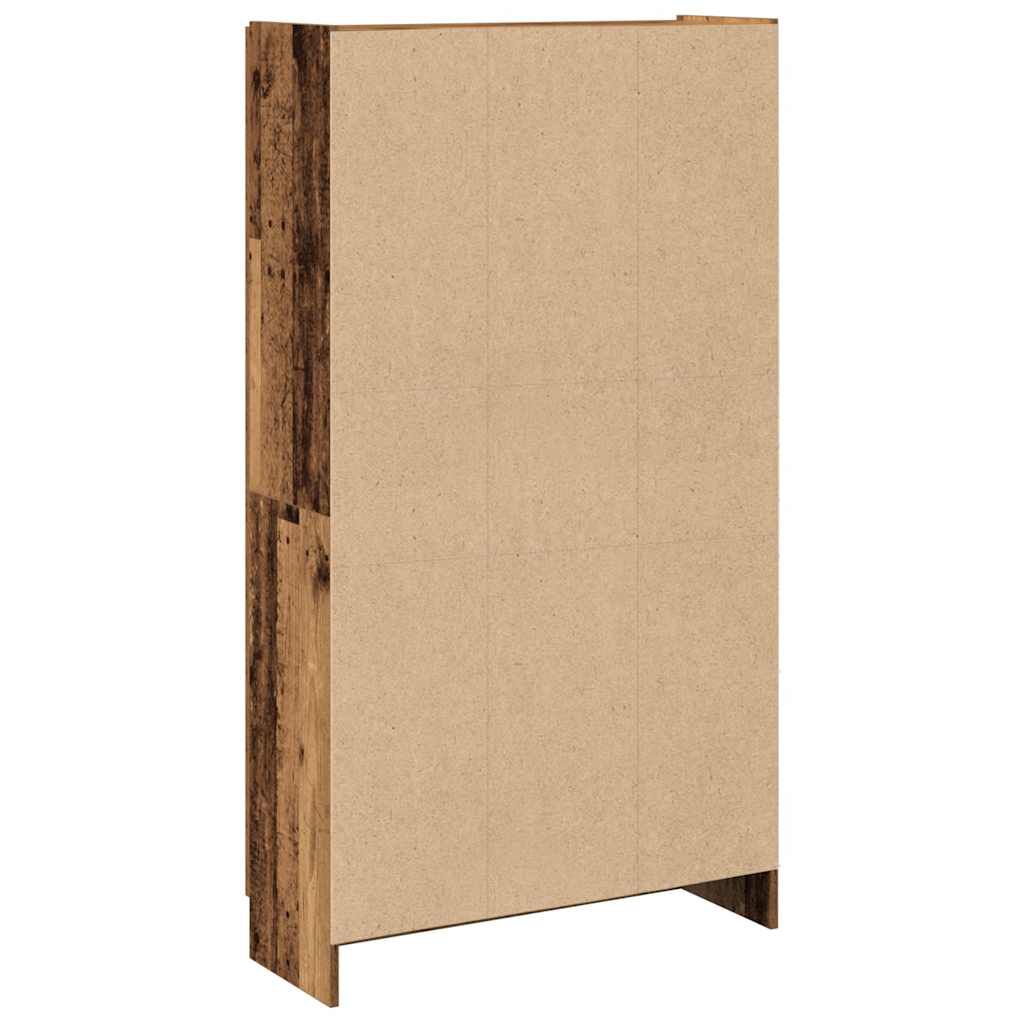 vidaXL Ντουλάπι Όψη Παλαιού Ξύλου 82,5x30,5x150 εκ. Επεξεργασμένο Ξύλο