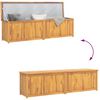 vidaXL Μπαούλο Κήπου 200 x 50 x 55 εκ. από Μασίφ Ξύλο Teak