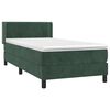 vidaXL &Kappa;&rho;&epsilon;&beta;ά&tau;&iota; Boxspring &mu;&epsilon; &Sigma;&tau;&rho;ώ&mu;&alpha; &Sigma;&kappa;&omicron;ύ&rho;&omicron; &Pi;&rho;ά&sigma;&iota;&nu;&omicron; 90x190 &epsilon;&kappa;. &Beta;&epsilon;&lambda;&omicron;ύ&delta;&iota;&nu;&omicron;