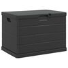 vidaXL Κουτί αποθήκευσης κήπου Ανθρακί 77.5 x 54.5 x 53 εκ. Πλαστικό