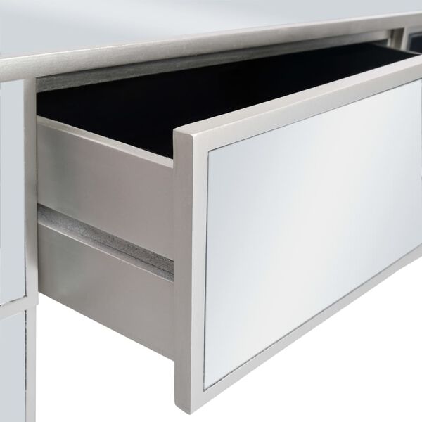 vidaXL Έπιπλο Τουαλέτα Καθρέφτης από MDF & Γυαλί με Σκαμπό