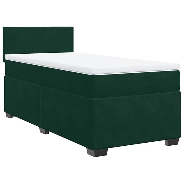 vidaXL &Kappa;&rho;&epsilon;&beta;ά&tau;&iota; Boxspring &mu;&epsilon; &Sigma;&tau;&rho;ώ&mu;&alpha; &Sigma;&kappa;&omicron;ύ&rho;&omicron; &Pi;&rho;ά&sigma;&iota;&nu;&omicron; 90x200 &epsilon;&kappa;. &Beta;&epsilon;&lambda;&omicron;ύ&delta;&iota;&nu;&omicron;