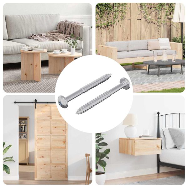 vidaXL &Xi;&upsilon;&lambda;&omicron;&beta;ί&delta;&alpha; 2 pcs &Alpha;&sigma;&eta;&mu;ί 9,8 x 53 mm &Alpha;&tau;&sigma;ά&lambda;&iota;