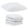 vidaXL Set Παπλώματος Χειμώνα 2 pcs Λευκό 140 x 220 cm Μικροΐνες