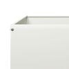 vidaXL Ζαρντινιέρα Υπερυψωμένη Λευκό 100x100x18,5 εκ. Ατσάλι