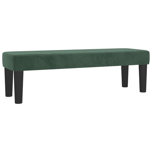 vidaXL Κρεβάτι Boxspring με Στρώμα Σκούρο Πράσινο 180x200εκ. Βελούδινο
