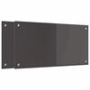vidaXL Πίσω Πάνελ Κουζίνας 2 pcs Σκούρο Γκρι 80 x 40 cm