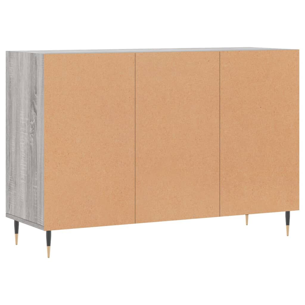 vidaXL Ραφιέρα Γκρι Sonoma 103,5 x 35 x 70 εκ. από Επεξεργασμένο Ξύλο