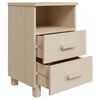 vidaXL Κομοδίνο HAMAR Καφέ Μελί 40 x 35 x 62 εκ. Μασίφ Ξύλο Πεύκου