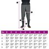 vidaXL Waist Waders &mu;&epsilon; &mu;&pi;ό&tau;&epsilon;&sigmaf; &sigma;&kappa;&omicron;ύ&rho;&omicron; &pi;&rho;ά&sigma;&iota;&nu;&omicron; &mu;έ&gamma;&epsilon;&theta;&omicron;&sigmaf; 46