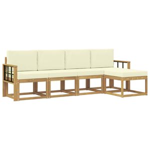 vidaXL &Sigma;&epsilon;&iota;&rho;ά &Kappa;&alpha;&nu;&alpha;&pi;έ &Epsilon;&xi;&omega;&tau;&epsilon;&rho;&iota;&kappa;&omicron;ύ &mu;&epsilon; &mu;&alpha;&xi;&iota;&lambda;ά&rho;&iota; 5 pcs &Lambda;&epsilon;&upsilon;&kappa;ό &kappa;&alpha;&iota; &Kappa;&rho;&epsilon;&mu;