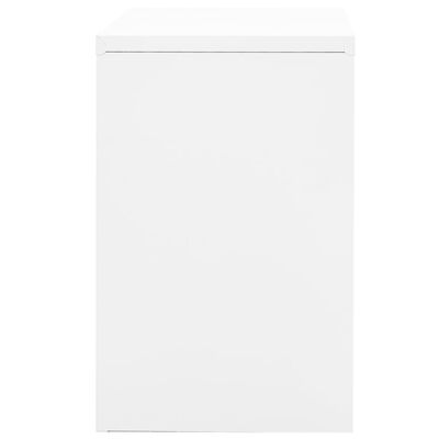 vidaXL Αρχειοθήκη Λευκή 90 x 46 x 72,5 εκ. από Ατσάλι