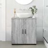 vidaXL Ντουλάπι Μπάνιου με ράφι με πόρτα Γκρι sonoma 61 x 35 x 64 εκ.