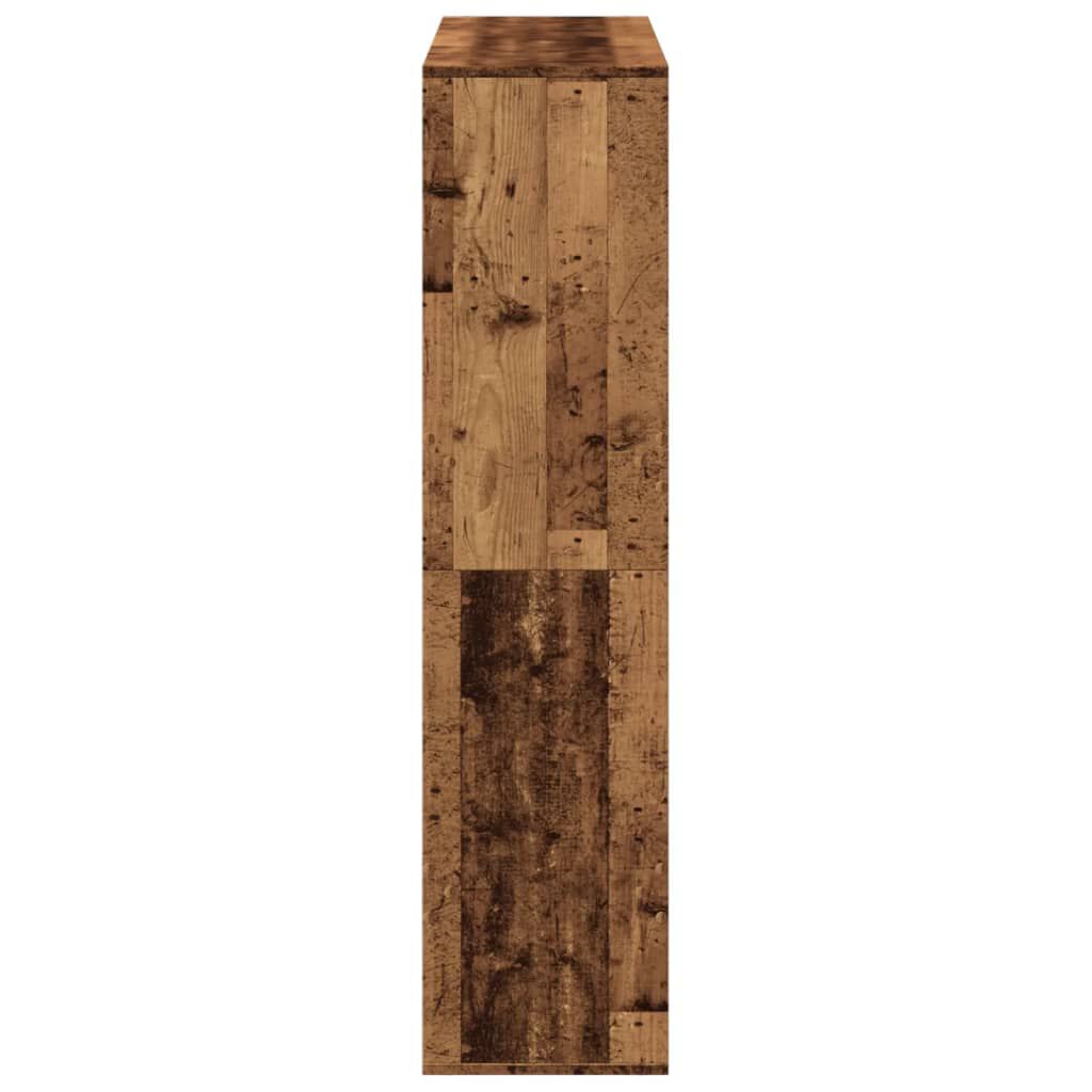 vidaXL Βιβλιοθήκη Όψη Παλαιού Ξύλου 100x33x135 εκ. Επεξεργασμένο Ξύλο