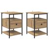 vidaXL &Kappa;&omicron;&mu;&omicron;&delta;ί&nu;&omicron; 2 &tau;&mu;&chi;. Artisan Oak 40 x 42 x 56 &epsilon;&kappa; &Epsilon;&pi;&epsilon;&xi;&epsilon;&rho;&gamma;&alpha;&sigma;&mu;έ&nu;&omicron; &xi;ύ&lambda;&omicron;