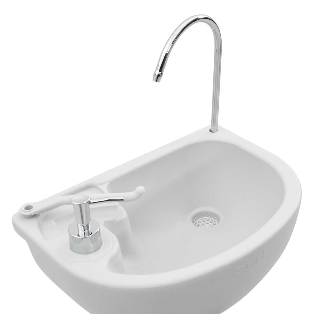 vidaXL Τουαλέτα Κάμπινγκ 2 pcs Μπλε και άσπρο 50.5 x 33 x 103 εκ