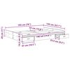 vidaXL Κρεβάτι με αποθηκευτικό χώρο Sonoma Δρυς 135 x 190 cm