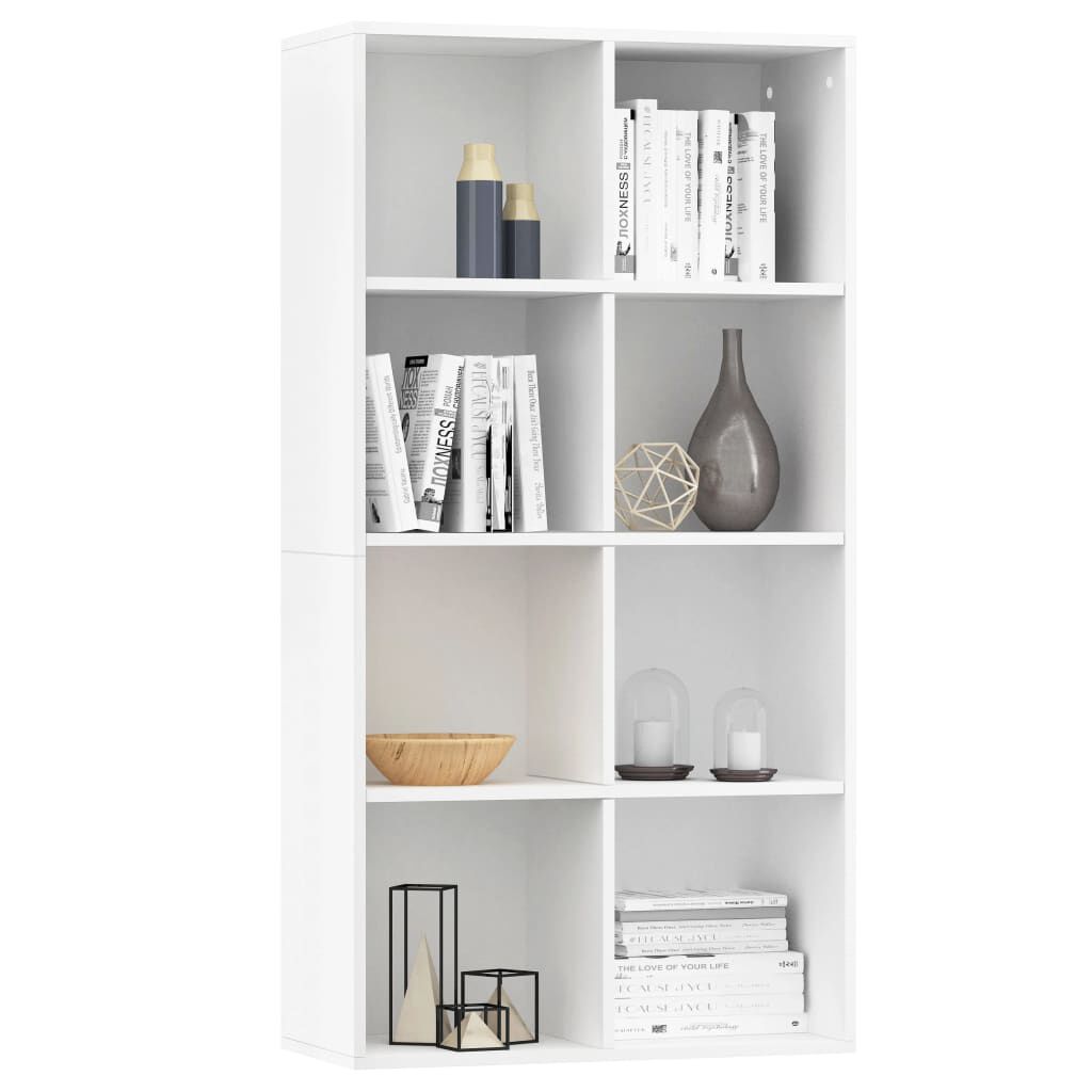 vidaXL Ραφιέρα/Βιβλιοθήκη Λευκή 66 x 30 x 130 εκ. από Επεξ. Ξύλο