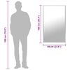 vidaXL Καθρέφτης Ασημί 100 x 60 εκ.