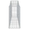 vidaXL Συρματοκιβώτια Τοξωτά 3 τεμ. 200x30x60/80 εκ. Γαλβαν. Ατσάλι