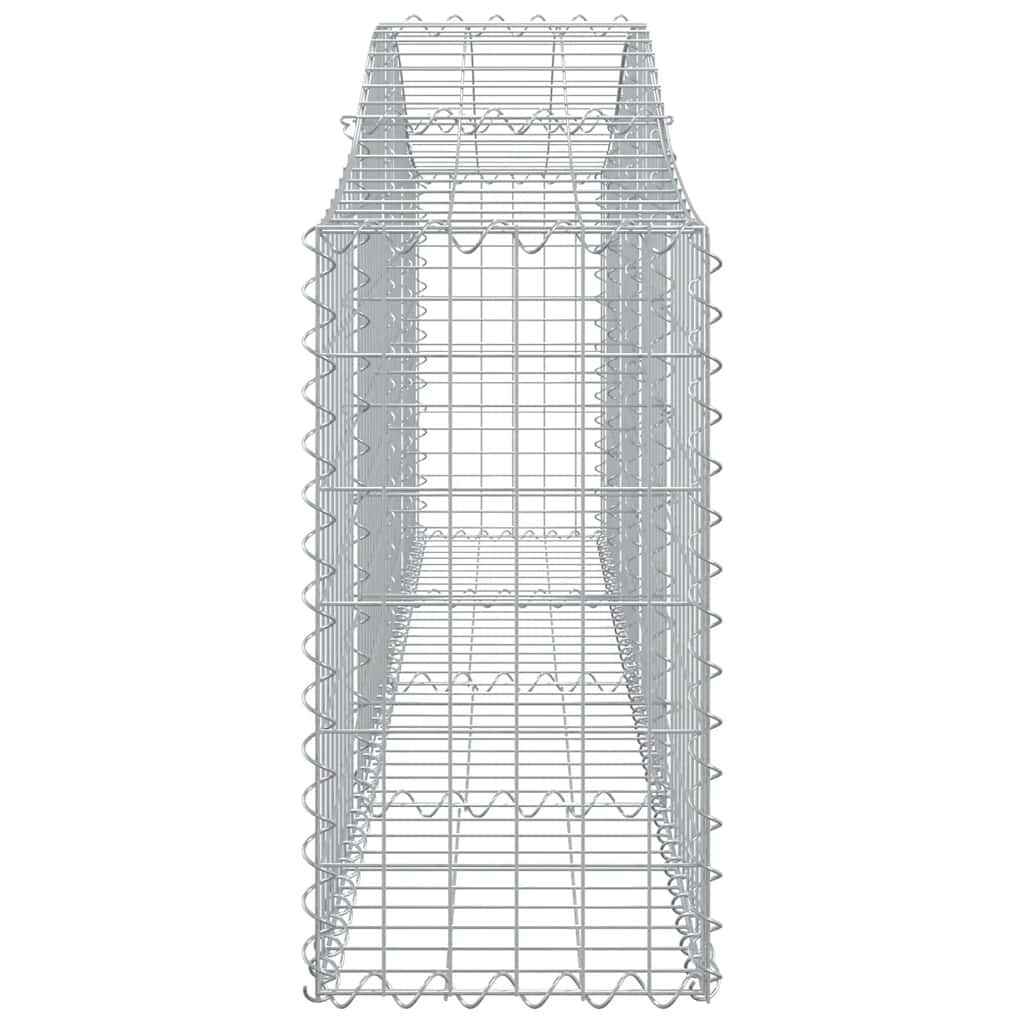 vidaXL Συρματοκιβώτια Τοξωτά 3 τεμ. 200x30x60/80 εκ. Γαλβαν. Ατσάλι