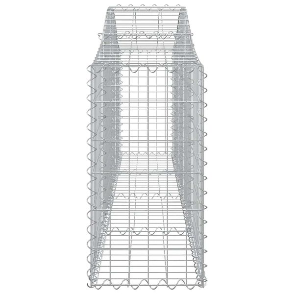 vidaXL Συρματοκιβώτια Τοξωτά 3 τεμ. 200x30x60/80 εκ. Γαλβαν. Ατσάλι