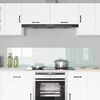 vidaXL Πίσω Πάνελ Κουζίνας Λευκό 90 x 40 cm σκληρυμένο γυαλί