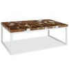 vidaXL Τραπεζάκι Σαλονιού 110 x 60 x 40 εκ. από Ξύλο Teak και Ρητίνη