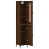 vidaXL Ντουλάπι Καφέ Δρυς 34,5 x 34 x 180 εκ. από Επεξεργασμένο Ξύλο