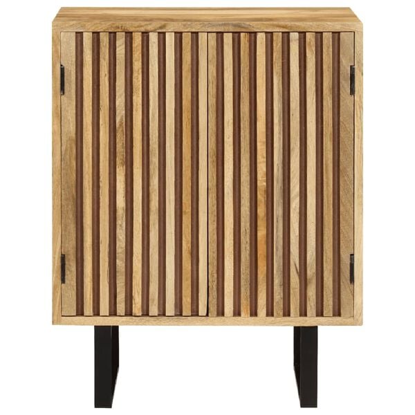 vidaXL Ντουλάπι με 2 Πόρτες 55 x 35 x 70 εκ. από Μασίφ Ξύλο Μάνγκο
