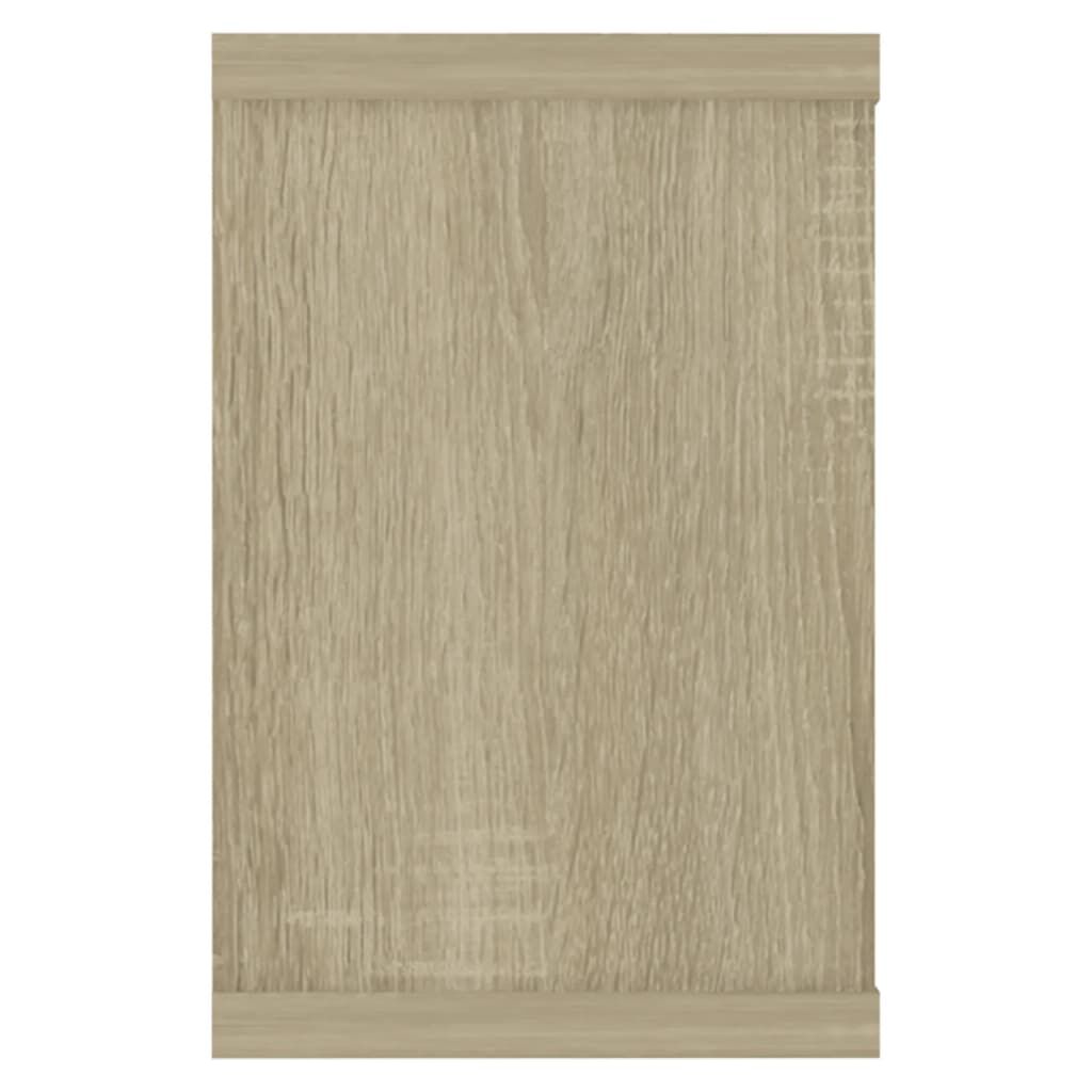 vidaXL Ράφια Κύβοι Τοίχου 4 τεμ. Sonoma Δρυς 60x15x23 εκ. Επεξ. Ξύλο