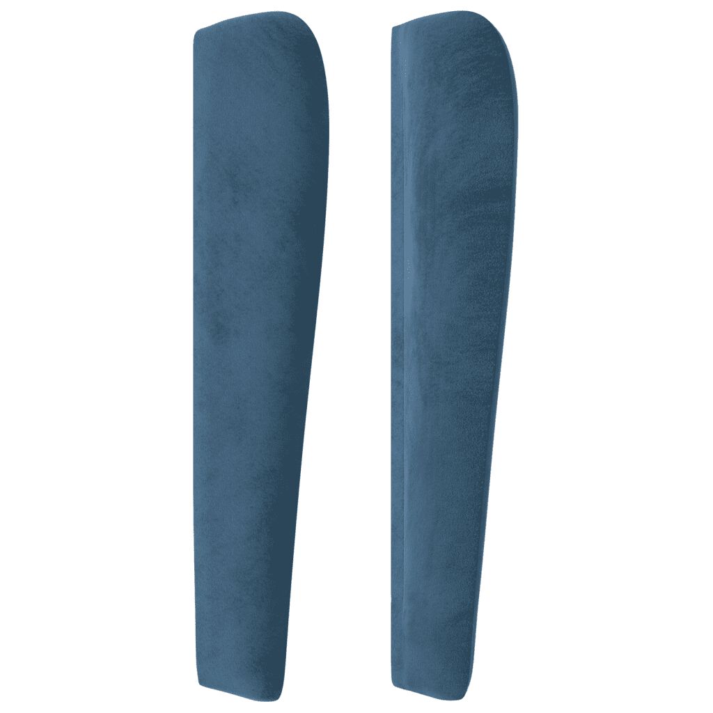 vidaXL Κρεβάτι Boxspring με Στρώμα Σκούρο Μπλε 140x200 εκ. Βελούδινο